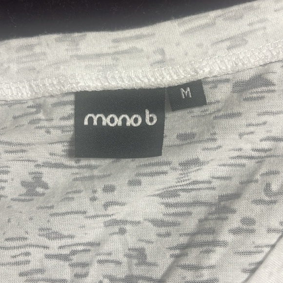 Mono B t shirt, burnout, white ombré to purple sz Medium - Picture 2 of 6